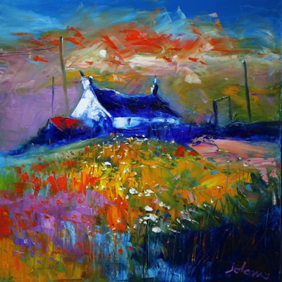 Stormy Eveninglight Isle of Lewis 24x24 Stormy Eveninglight Isle of Lewis 24x24
